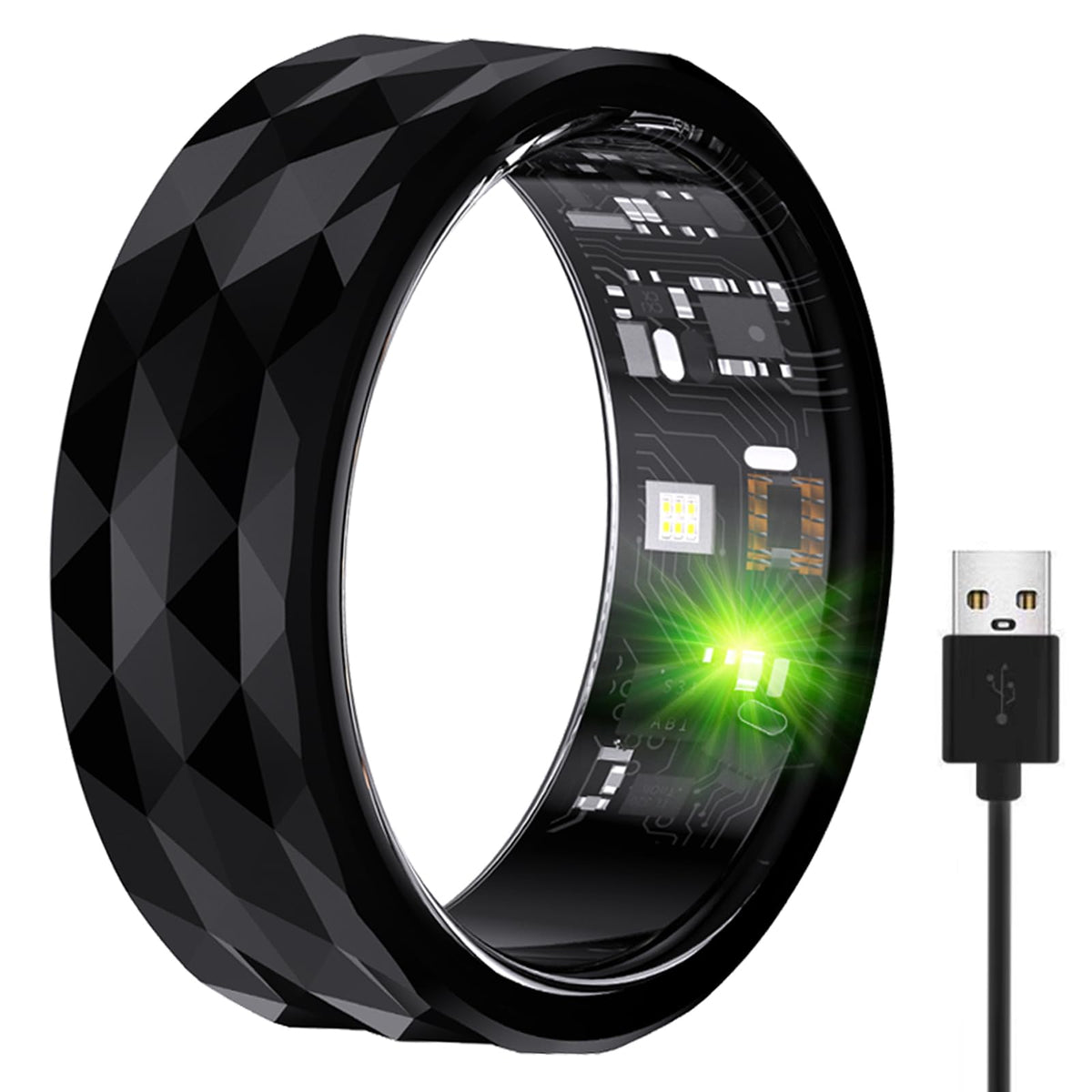 DROPPD Apex Smart Ring black smart ring product image